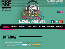 Tablet Screenshot of bcnbeachfestival.com